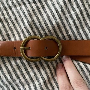 Faux leather belt